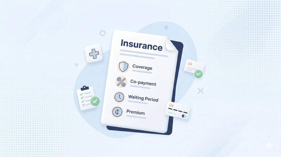 Insurance cost sharing deductible co-payment concept India